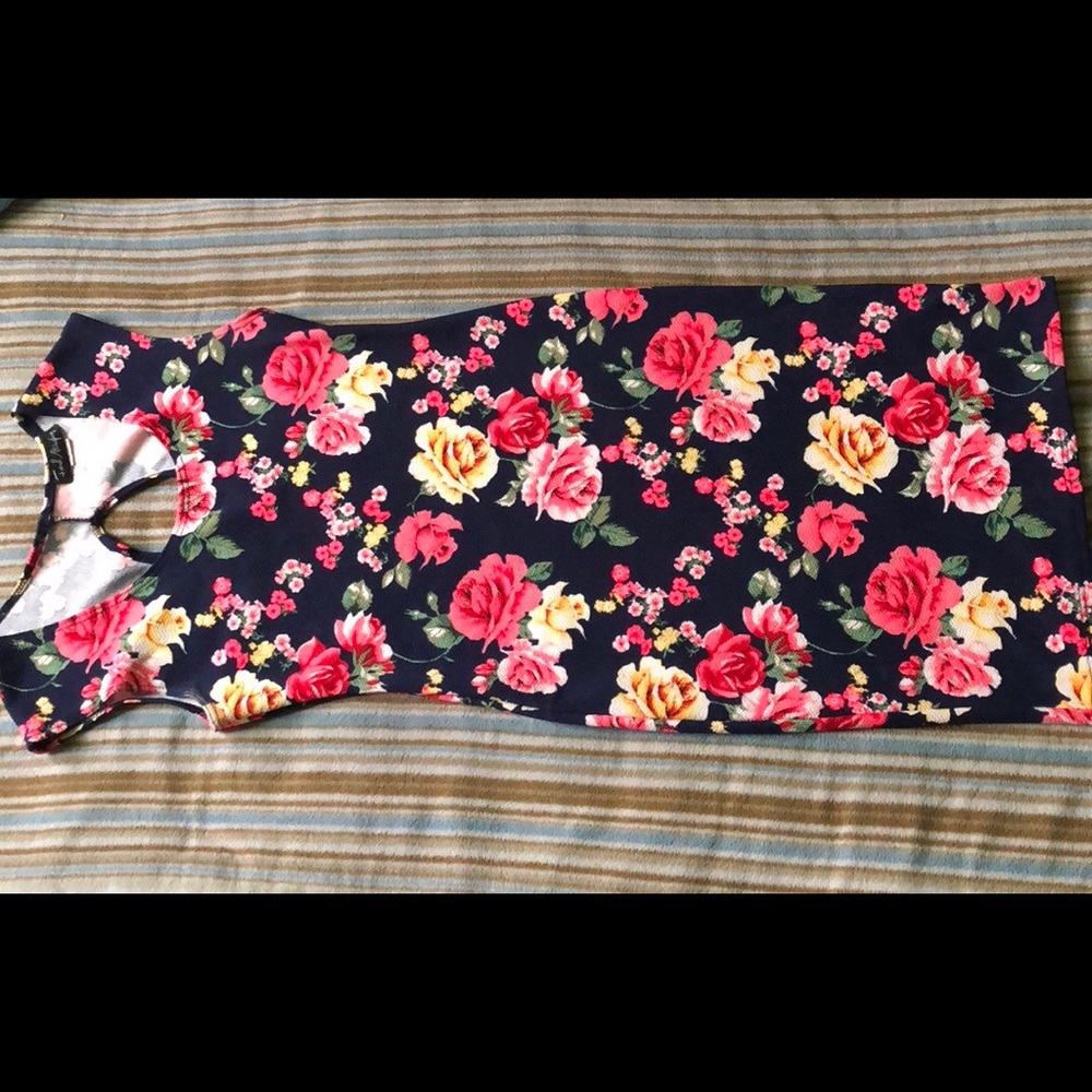 Floral bodycon dress
